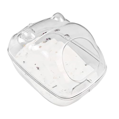 Hamster Sand Bath, Rodents Bath Container, Dust Proof and Spacious Design, Easy Clean Bathing Habitat, Small Animal Bathroom Box for Hamster, Gerbils, Chinchillas von Ghjkldha