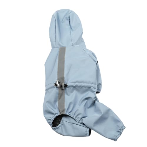 Hunde-Regenmantel, Haustier-Regenschutz, wasserdichte Hunde-Regenjacke mit Kapuze, multifunktionale Hartschalen-Stoffe, Regenkleidung für kleine bis mittelgroße Hunde und große bis mittelgroße Katzen von Ghjkldha