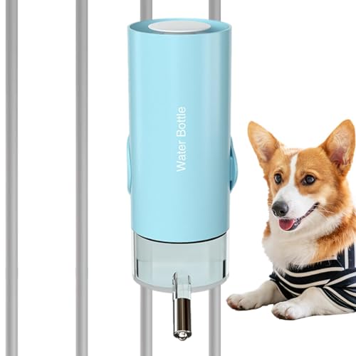 Hundehütte Wasserspender, Käfig Wasserflasche Trinker, Hund Wasserspender | Zwinger Wasserspender für Hunde Trinker Wasserkocher Automatischer Hund Wasserspender Hundehütte Wassertrinker Hundewasser von Ghjkldha