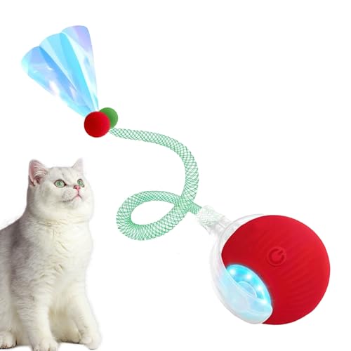 Interaktiver Hundeball - Automatisches Intelligentes Katzen Spielzeug Mit Elastischem Netzschwanz - Haustierzubehör Für Training, Bewegung, Mentale Stimulation, Kratzen, Spielen Zu Hause Und Unterwegs Interaktiver Hundeball - Automatisches Intelligentes Katzen Spielzeug Mit Elastischem Netzschwanz - Haustierzubehör Für Training, Bewegung, Mentale Stimulation, Kratzen, Spielen Zu Hause Und Unterwegs von Ghjkldha