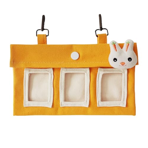 Kaninchen Heu Futterspender Canvas Bunny Heu Halter Kleintiere Futterbedarf Große Kapazität Tierfutter Aufbewahrungsbehälter Kratzfest für Chinchillas und andere kleine Haustiere von Ghjkldha