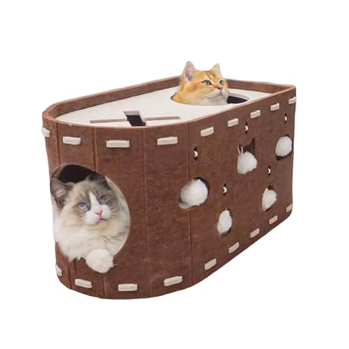 Katzen Kratzhaus,Versteck Spielhaus Katzenkondominium | Möbelschutz Kätzchen Höhle Haus für Schlafzimmer Wohnzimmer Haushalt Wohnung Innenräume Katzen Kratzhaus,Versteck Spielhaus Katzenkondominium | Möbelschutz Kätzchen Höhle Haus für Schlafzimmer Wohnzimmer Haushalt Wohnung Innenräume von Ghjkldha