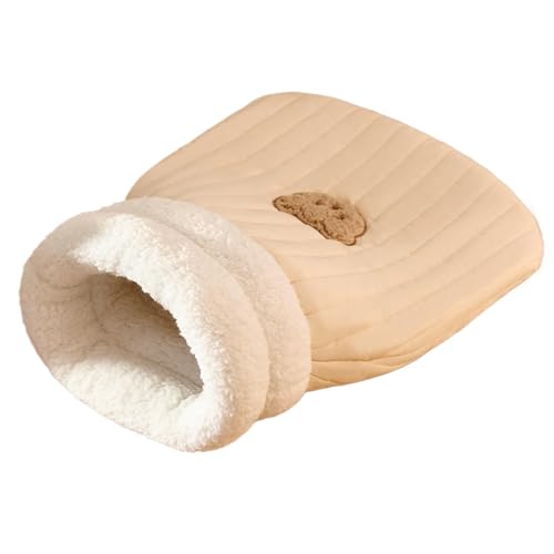 Katzenbett Höhle, Katzenschlafsack, Haustierbettsack, Haustiermatte Wärmematte Sack, Katzenschlafsack mit niedlichem Bärenmuster für Katzen und kleine Haustiere, Katzenbett Höhle Katzenbetten Weiches Katzenbett Höhle, Katzenschlafsack, Haustierbettsack, Haustiermatte Wärmematte Sack, Katzenschlafsack mit niedlichem Bärenmuster für Katzen und kleine Haustiere, Katzenbett Höhle Katzenbetten Weiches von Ghjkldha