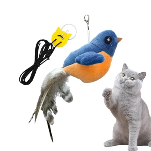 Katzenspielzeug mit Sound - Plüsch Realistisches Haustierspielzeug - Niedliches Vogelspielzeug mit Sound für Dächer, Wände, Tragbares Kätzchenspielzeug zum Erkunden des Spieltrainings Katzenspielzeug mit Sound - Plüsch Realistisches Haustierspielzeug - Niedliches Vogelspielzeug mit Sound für Dächer, Wände, Tragbares Kätzchenspielzeug zum Erkunden des Spieltrainings von Ghjkldha