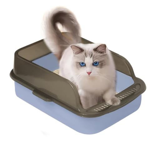 Katzentoilette – hygienische offene Geruchskontrolle, auslaufsicher, hohe Seiten, leicht zu reinigende Kätzchentoilette für Kätzchen, Haustiere im Innenbereich Katzentoilette – hygienische offene Geruchskontrolle, auslaufsicher, hohe Seiten, leicht zu reinigende Kätzchentoilette für Kätzchen, Haustiere im Innenbereich von Ghjkldha
