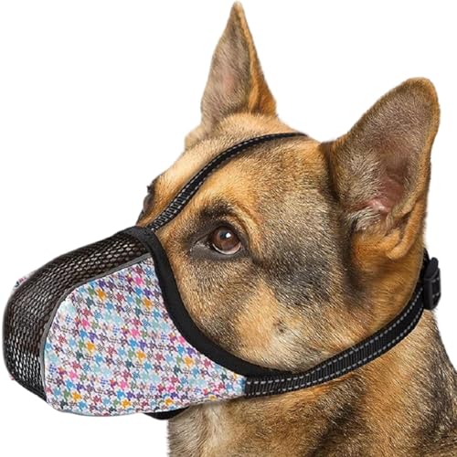 Maulkorb für Hunde, weicher Air-Mesh-Maulkorb – Air-Mesh-Schutz verhindert Lecken, , Anti-Bellen, für Welpen, Wildtiere, Schnitzkontrolle Maulkorb für Hunde, weicher Air-Mesh-Maulkorb – Air-Mesh-Schutz verhindert Lecken, , Anti-Bellen, für Welpen, Wildtiere, Schnitzkontrolle von Ghjkldha