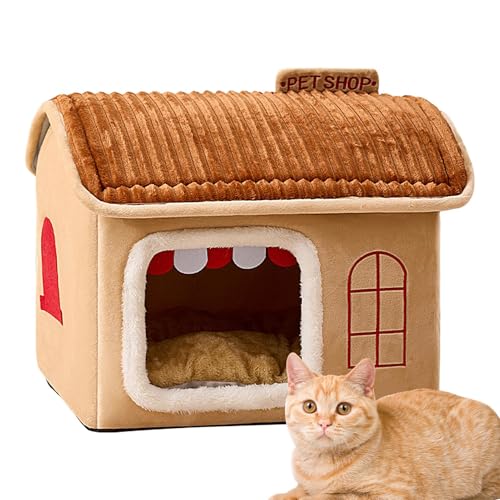 Mehrzweck-Winterkatzenhaus | Waschbares Katzenbetthaus für den Innenbereich | Wiederverwendbares Schlafbett für Katzen | Gemütlicher und warmer Tierheim 16,93 x 14,17 x 13,39 Zoll für den Heimgebrauch Mehrzweck-Winterkatzenhaus | Waschbares Katzenbetthaus für den Innenbereich | Wiederverwendbares Schlafbett für Katzen | Gemütlicher und warmer Tierheim 16,93 x 14,17 x 13,39 Zoll für den Heimgebrauch von Ghjkldha