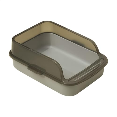 Offene Katzentoilette, hygienische offene Geruchskontrolle, auslaufsichere hochseitige Katzentoilette, leicht zu reinigende Kätzchentoilette für Kätzchen, Haustiere im Innenbereich Offene Katzentoilette, hygienische offene Geruchskontrolle, auslaufsichere hochseitige Katzentoilette, leicht zu reinigende Kätzchentoilette für Kätzchen, Haustiere im Innenbereich von Ghjkldha