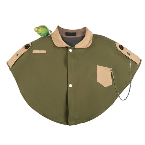 Parrot Shoulder Protector, Anti-Scratch Shawl with Pocket, Bird Diaper Cape Poop Control, Training Aid for Macaws, Cockatiels, Budgies, Conures, African Greys, Parakeets, Finches, Sunbirds von Ghjkldha
