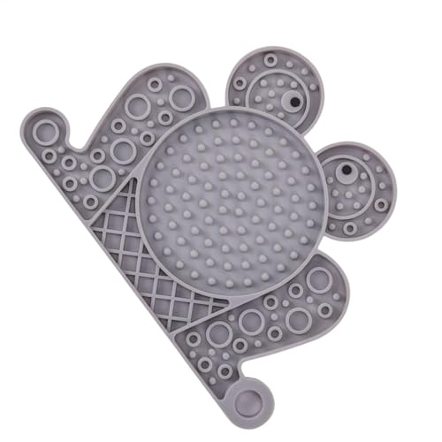 Pet Licking Mat Dogs, Silicone Frog-Shaped Slow Feeder Bowl with Suction Cups, Non-Slip Sensory Lick Tray, Fun Interactive Pet Feeding for Indoor, 20x14.5cm von Ghjkldha