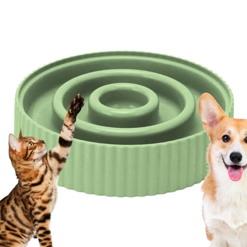 Pet Slow Feeding Puzzle Bowl | Interaktive Bloat Stop Bowl | Slow Food Bowl für Hunde und Katzen, verhindert Ersticken und fördert gesunde Essgewohnheiten, langlebiges Material von Ghjkldha