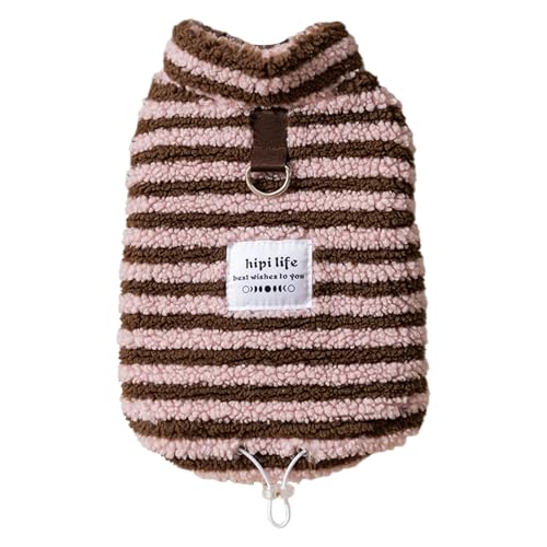 Pullover für kleine Hunde – gestreiftes Fleece-Welpenoutfit für Winterwärme, gemütlicher Pullover mit weichem Stoff, Haustierkleidung für drinnen und draußen, Urlaubskostüm, 32 x 24 cm Pullover für kleine Hunde – gestreiftes Fleece-Welpenoutfit für Winterwärme, gemütlicher Pullover mit weichem Stoff, Haustierkleidung für drinnen und draußen, Urlaubskostüm, 32 x 24 cm von Ghjkldha