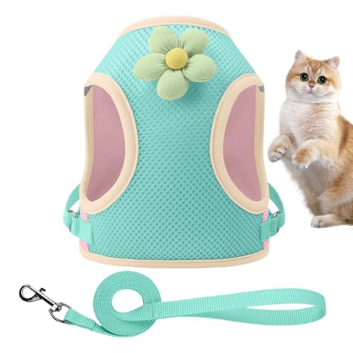 Puppy Harness, Reflective Kitten Harness Vest, Soft Breathable Pet Straps with Cartoon Design, Adjustable Outdoor Gear for Walking, Training, Travel, Beach, 9.06 Inches Puppy Harness, Reflective Kitten Harness Vest, Soft Breathable Pet Straps with Cartoon Design, Adjustable Outdoor Gear for Walking, Training, Travel, Beach, 9.06 Inches von Ghjkldha