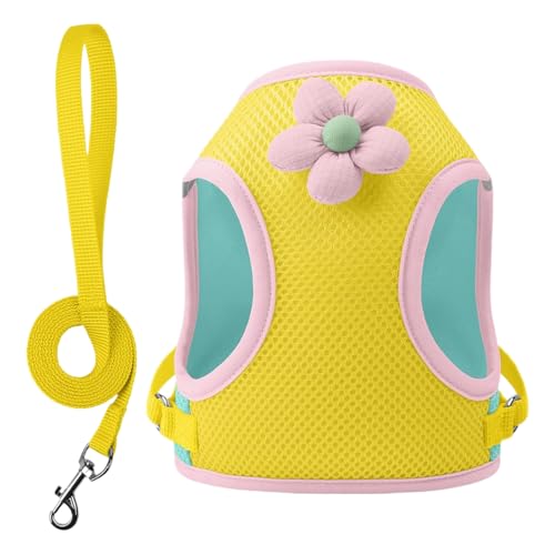 Puppy Harness, Reflective Kitten Harness Vest, Soft Breathable Pet Straps with Cartoon Design, Adjustable Outdoor Gear for Walking, Training, Travel, Beach, 9.06 Inches Puppy Harness, Reflective Kitten Harness Vest, Soft Breathable Pet Straps with Cartoon Design, Adjustable Outdoor Gear for Walking, Training, Travel, Beach, 9.06 Inches von Ghjkldha