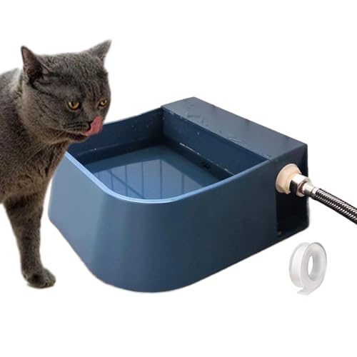 Refillable Dog Water Bowl, Drinking Dispenser, 8.9x8.35x3.35 Inches Float 2l No-Slip Automatic, Outdoor Filling Waterer for Dogs, Goats, Livestock von Ghjkldha