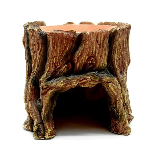 Reptile Hides Caves, Funny Tree Trunk Small Reptile, Feeding Habitat with Food Tray, Aquarium Accessories for Frogs and Geckos Aquarium Hideouts for Small Fish, Unique Reptile Caves Reptile Hides Caves, Funny Tree Trunk Small Reptile, Feeding Habitat with Food Tray, Aquarium Accessories for Frogs and Geckos Aquarium Hideouts for Small Fish, Unique Reptile Caves von Ghjkldha