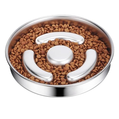 Slow Feeder Hundenäpfe | Edelstahl Bloat Stop Bowl Anti-Ersticken Hundenapf | Rutschfester Hundenapf, Hundebedarf für gesunde Ernährung, Trocken-, Nass- und Rohfutter, langsames Fressen Slow Feeder Hundenäpfe | Edelstahl Bloat Stop Bowl Anti-Ersticken Hundenapf | Rutschfester Hundenapf, Hundebedarf für gesunde Ernährung, Trocken-, Nass- und Rohfutter, langsames Fressen von Ghjkldha