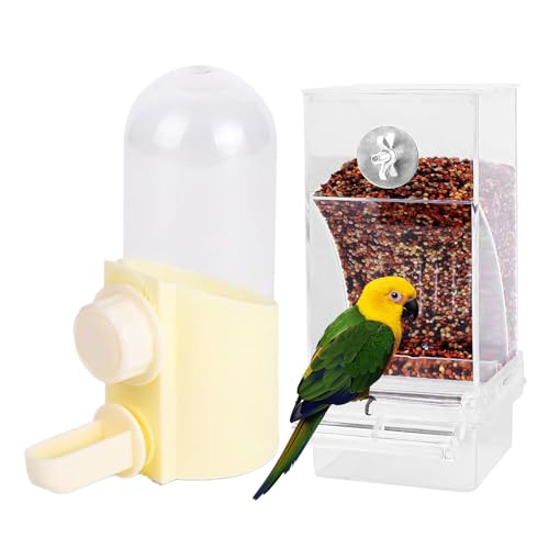 Spill-Proof Bird Water Dispenser, Parrot Drinking Feeder, No-Leak Hydration Bottle, 8.8x7.2x18.5cm, for Cage Use Ideal for Parakeets, Finches, Lovebirds, Cockatiels, Small Birds Solution Designed Spill-Proof Bird Water Dispenser, Parrot Drinking Feeder, No-Leak Hydration Bottle, 8.8x7.2x18.5cm, for Cage Use Ideal for Parakeets, Finches, Lovebirds, Cockatiels, Small Birds Solution Designed von Ghjkldha