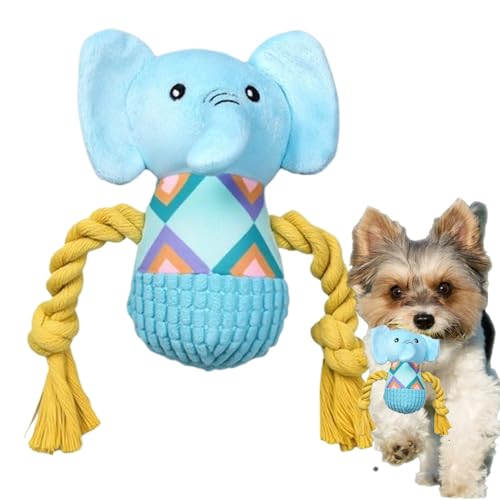 Stuffed Elephant, Dog Plush, 7.87x4.72 Inches Chew Toy Doll, Soft Interactive Pet Companion, Durable Puppy Plaything Gift, for Boredom Relief Travel Home Bedroom Living Room Daily Indoor Outdoor Fun von Ghjkldha