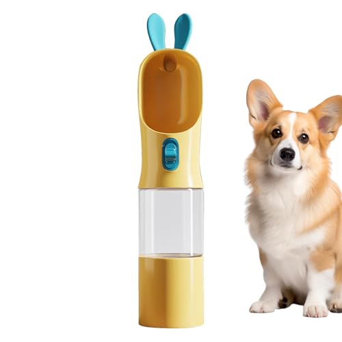 Tragbare Hundewasserflasche | Reise-Hunde-Wasserflasche mit Futterbehälter | Auslaufsicherer Haustier-Wasserspender | Tragbarer Wasser- und Futterspender | für Welpen und Haustiere unterwegs Tragbare Hundewasserflasche | Reise-Hunde-Wasserflasche mit Futterbehälter | Auslaufsicherer Haustier-Wasserspender | Tragbarer Wasser- und Futterspender | für Welpen und Haustiere unterwegs von Ghjkldha