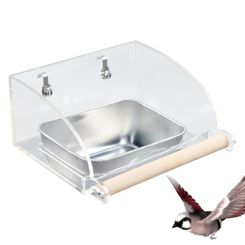 Transparenter Vogelfutterspender für den Innenbereich mit Wasser Futterschale Zubehör Interaktives Futterspielzeug Nymphensittiche Finken Lovebirds Eichhörnchen Ideale Futterschale für kleine Transparenter Vogelfutterspender für den Innenbereich mit Wasser Futterschale Zubehör Interaktives Futterspielzeug Nymphensittiche Finken Lovebirds Eichhörnchen Ideale Futterschale für kleine von Ghjkldha