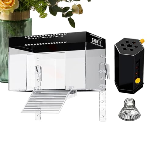 Turtle Basking, Pet Turtle Tank Basking Dock with Lid, Reptile Resting Land for Aquatic Terrapin Enclosure, Perfect for Observation in Restaurants and Balconies von Ghjkldha