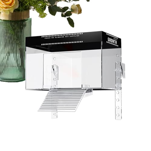 Turtle Basking, Pet Turtle Tank Basking Dock with Lid, Reptile Resting Land for Aquatic Terrapin Enclosure, Perfect for Observation in Restaurants and Balconies von Ghjkldha