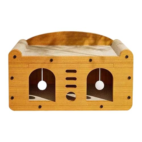 Vielseitige Kratzkatzen, verschleißfeste Katze, integriertes Kratzbett, stilvolles Katzenbett zum Entspannen, bequemes Katzen-Lounging, multifunktionales Katzenkratzbrett mit Bett für aktive Katzen Vielseitige Kratzkatzen, verschleißfeste Katze, integriertes Kratzbett, stilvolles Katzenbett zum Entspannen, bequemes Katzen-Lounging, multifunktionales Katzenkratzbrett mit Bett für aktive Katzen von Ghjkldha