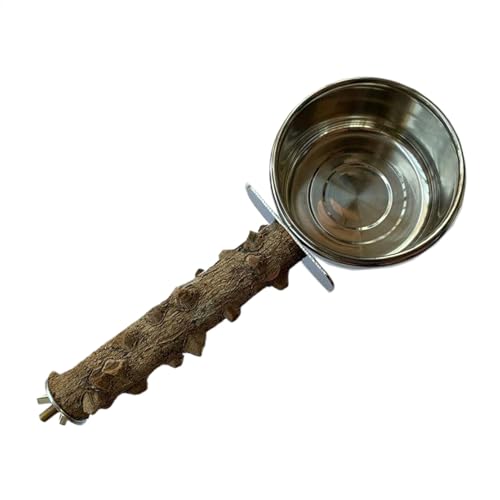 Vogelsitzstange mit Futterbecher, Vogelständer mit Futternapf, integriertes Design, Futterwerkzeug für Nymphensittiche, mittelgroße , Wellensittiche, Sittiche Vogelsitzstange mit Futterbecher, Vogelständer mit Futternapf, integriertes Design, Futterwerkzeug für Nymphensittiche, mittelgroße , Wellensittiche, Sittiche von Ghjkldha