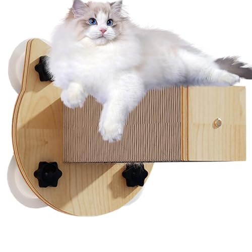 Wall Cat Climber with 4 Suction Cups, Heavy-Duty Design, Anti-Slip Scratcher, Hammock Small to Medium Cats, Accessory for Climbing, Scratching and Relaxing Wall Cat Climber with 4 Suction Cups, Heavy-Duty Design, Anti-Slip Scratcher, Hammock Small to Medium Cats, Accessory for Climbing, Scratching and Relaxing von Ghjkldha