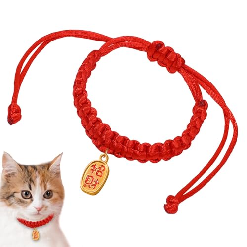 Woven Pet Collar | Woven Cat Collar | Woven Dog Collar | Year of The Snake Kitten Scarf | Red Puppy Neck Collar Decor Pet Collar Cat Collar Adjustable for Cats Puppy Small Dogs Woven Pet Collar | Woven Cat Collar | Woven Dog Collar | Year of The Snake Kitten Scarf | Red Puppy Neck Collar Decor Pet Collar Cat Collar Adjustable for Cats Puppy Small Dogs von Ghjkldha