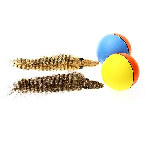 Ghores Lustiger Elektrischer Biberball, Elektro Biber Wiesel Spielzeug Rolling Ball Spielzeug Ball Spielzeug, Motorisiert, Weasel Motorisiert Rolling Ball Jump Beweglichen Spielzeug Zufällige Farbe von Ghores