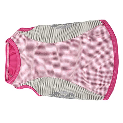 Cool Pet Tank Top mit Reflektierendem Muster, Hundekleidung, Atmungsaktiver Polyestermantel für Pommerianische Corgi, Sommer, Sommer (L) von Ghzste