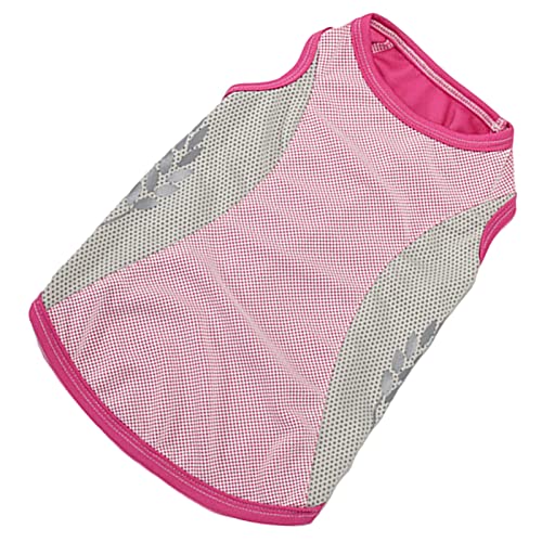 Cool Pet Tank Top mit Reflektierendem Muster, Hundekleidung, Atmungsaktiver Polyestermantel für Pommerianische Corgi, Sommer, Sommer (XL) von Ghzste