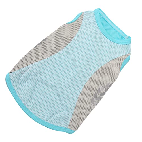 Cool Pet Tank Top mit Reflektierendem Muster, Hundekleidung, Atmungsaktiver Polyestermantel für Pommerianische Corgi, Sommer, Sommer (XL) von Ghzste