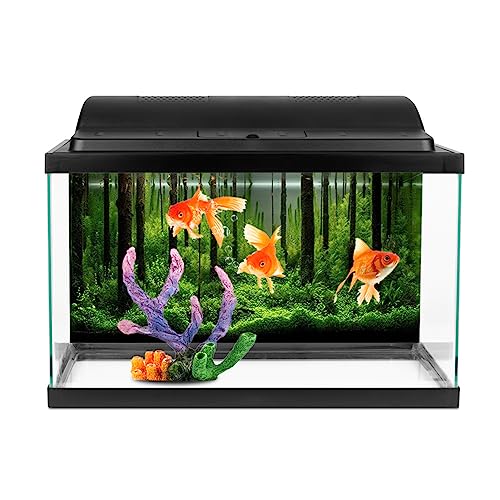 Ghzste Aquarium-Hintergrundposter, Aquarium-Hintergrundposter, PVC-klebendes Unterwasser-Waldtank-Hintergrundposter, Hintergrunddekorationspapier (76 * 46cm) von Ghzste