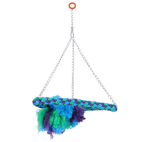 Ghzste Bird Parrots Swing Ladder Stand Cotton Rope Birdcage Hanging Chewing Biting Toys von Ghzste