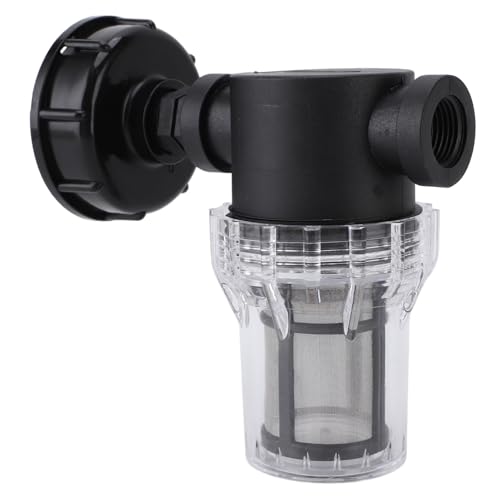 Ghzste Gartenschlauchfilter -Wasserfilter für IBC Tank Tapfhahn -Adapter Tonlaufgelenkgelenks Gartenbewässerung Aquariumpumpe Wassersieb (S60X6 bis G1/2 Frauen) von Ghzste