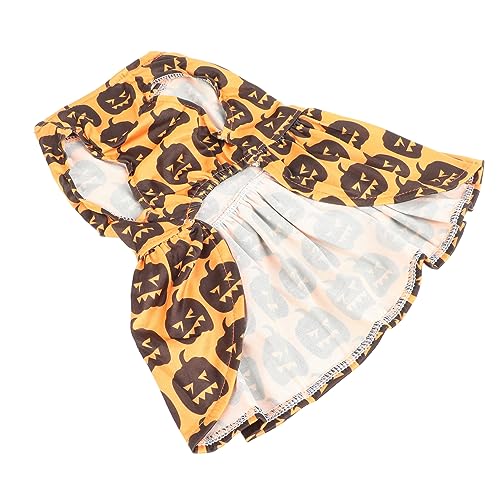 Ghzste Halloween-Hundekleid, Modisch, Einzigartiges Kürbismuster, Rundhalsausschnitt, Bequem, Weich, Urlaubs-Hundekleidung Hundewelpen Ghzste Halloween-Hundekleid, Modisch, Einzigartiges Kürbismuster, Rundhalsausschnitt, Bequem, Weich, Urlaubs-Hundekleidung Hundewelpen von Ghzste