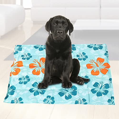 Ghzste Haustierkühlkissen Modische Gel Sommer Kühlkühlung Kühlmatte Eisblock Kissen für Kleine Große Hunde Katzen (S Kaktus) von Ghzste