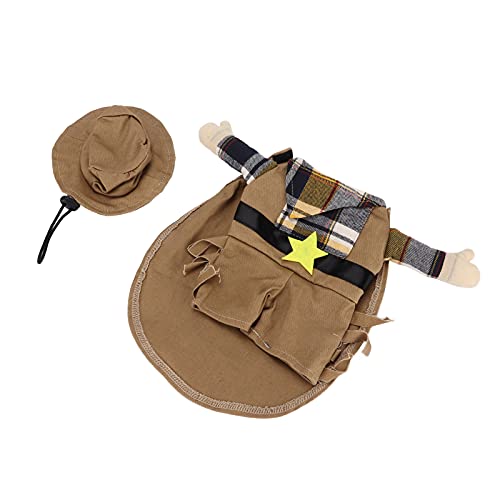 Ghzste Hochwertiger Polyester Wild West Style Cowboy-Hundkostüm für Kleine und Mittlere Hunde, Geeignet für Festivals, Partys, Westliche Cowboy-Hundekostüm (XL) von Ghzste