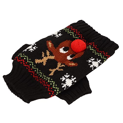 Ghzste Hunde-Schneepullover, Hundepullover mit Weihnachtsmotiv für Kleine Bis Mittelgroße Hunde, Weihnachts- und Neujahrs-Schneemann-Design, Warme, Verdickende Pullover für Haustiere von Ghzste