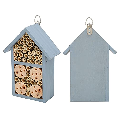Ghzste Insektenhaus aus Holz zum Aufhängen, Insektenhotel, Unterschlupf für Schmetterlinge, Bienen, Gartenbedarf von Ghzste