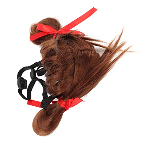 Ghzste Nylonfasermaterial, Verstellbare Band, Hundeperücke für Haustier Halloween und Cosplay -Party, Weihnachtsgeburtstag Ghzste Nylonfasermaterial, Verstellbare Band, Hundeperücke für Haustier Halloween und Cosplay -Party, Weihnachtsgeburtstag von Ghzste