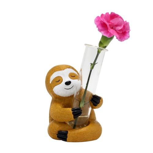 Ghzste Verspielte Faultier -Testrohrvase, Fröhliches Harzblumenhandwerk, Wohnkultur Ghzste Verspielte Faultier -Testrohrvase, Fröhliches Harzblumenhandwerk, Wohnkultur von Ghzste