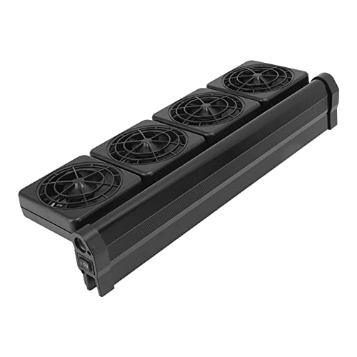 Ghzste Verstellbarer Fischtankkühlventilator Ruhig 2 Level für Salzwasseraquarium mit Klammer für die Einfache Installation von Ghzste