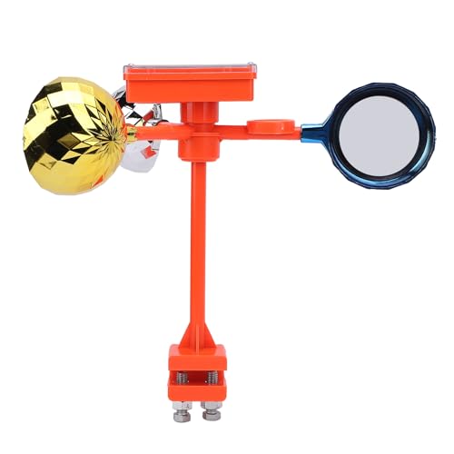 Ghzste Vogelschützer Solarbetriebenes Sprachreflexionsgerät mit 360 ° Reflektierenden Prismen, Windbetriebener Rotation, Einfache Installation, Vielseitige Anwendungen, für Garten, Hof von Ghzste