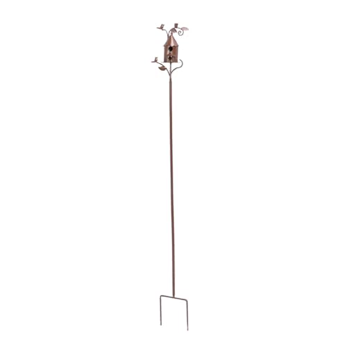 Metal Birdhouse Garden Stake Dekoration Einzigartige Vogelhäuser mit Pfahl Zum Garten Im Freien Metal Birdhouse Garden Stake Dekoration Einzigartige Vogelhäuser mit Pfahl Zum Garten Im Freien von Ghzste
