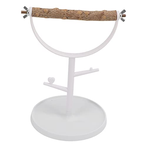 Papageien Stehen Vogelstand Holz Anti -Schlupf Tragbare Tabletop -Papageien Training Spielen Barsch für Innen Im Freien von Ghzste
