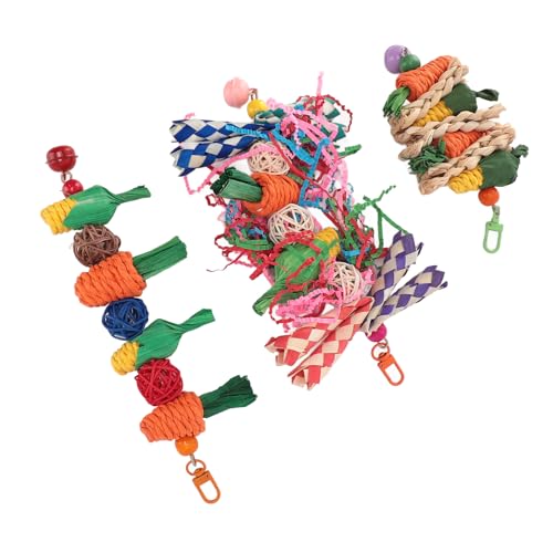 Vogel Kau Spielzeug, Papagei Kau Spielzeug Set Vögel Zerkleinern Nahrungs Spielzeug Biss Resistente Angst Reduktion Käfig Hängens Pielzeug für Sittiche Love Birds Vogel Kau Spielzeug, Papagei Kau Spielzeug Set Vögel Zerkleinern Nahrungs Spielzeug Biss Resistente Angst Reduktion Käfig Hängens Pielzeug für Sittiche Love Birds von Ghzste